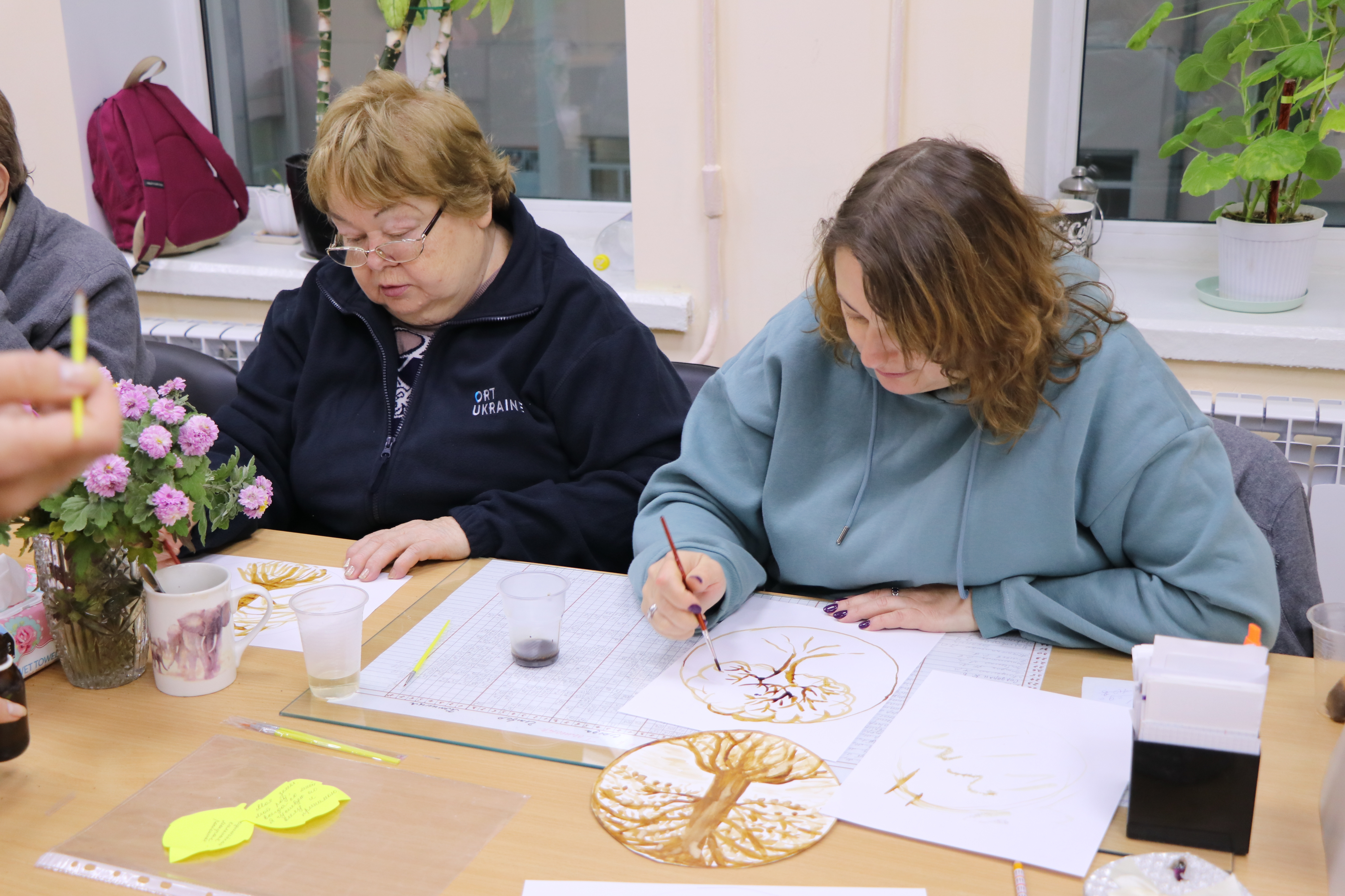 ORT Ukraine teachers participating in a therapeutic workshop in Odesa.